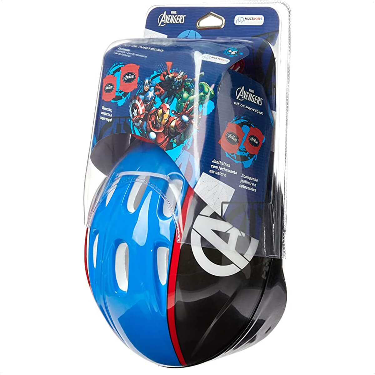 Kit de Proteção Infantil Vingadores Multikids - BR1166