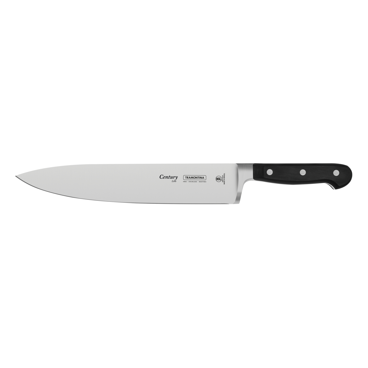 Faca Chef 10" Century em Aço Inox e Cabo de Policarbonato com Fibra de Vidro Tramontina - 24011110