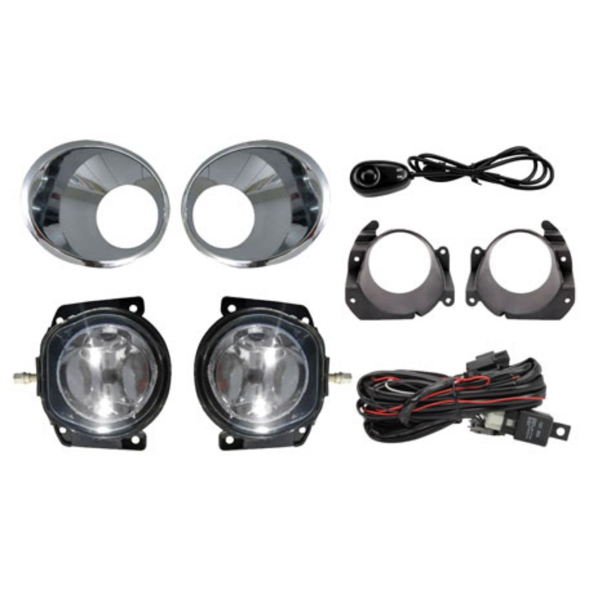 Kit Faról de Milha p/ Fiat Palio 08/09/ Siena 10/11 G4 Cromado Universal H1 Shocklight SL-090710U