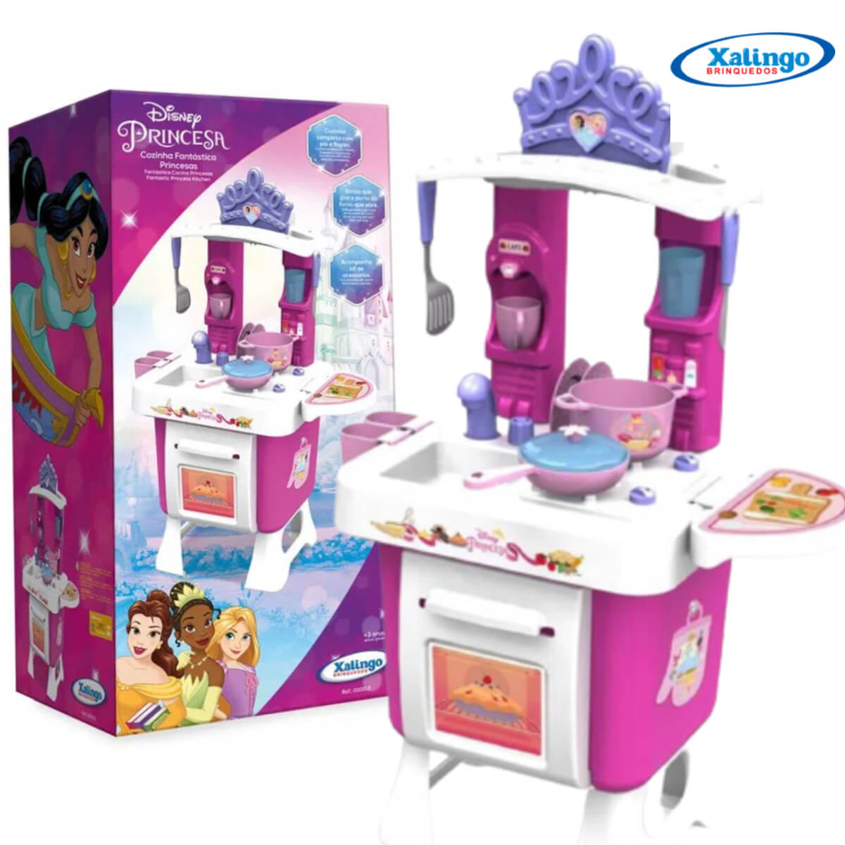 Brinquedo Cozinha Fantástica Princesas Disney Xalingo - 1945.4