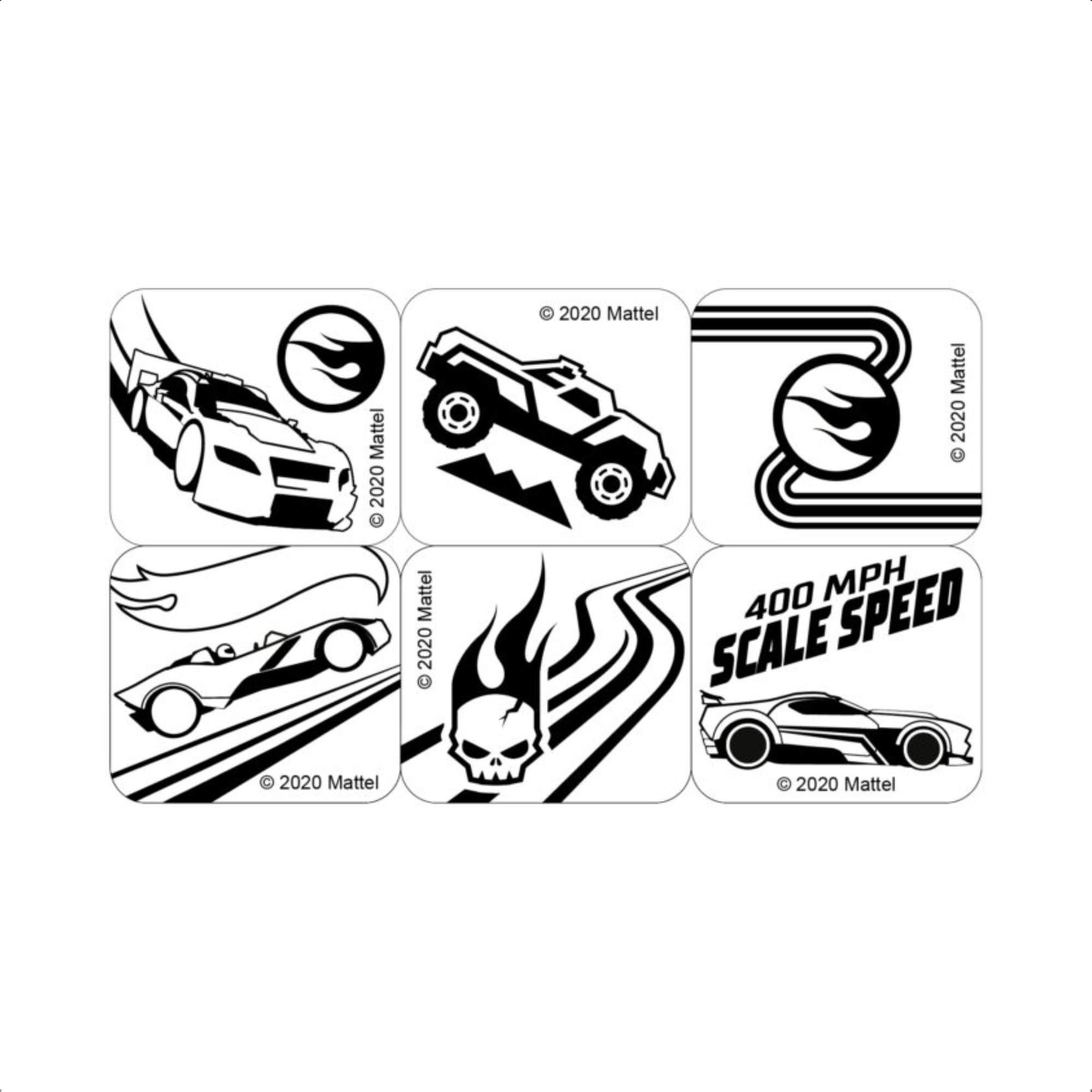 Brinquedo Infantil Carimbos Hot Wheels 6 Carimbos Giz de Cera Bloco de Papel Xalingo - 2322.1