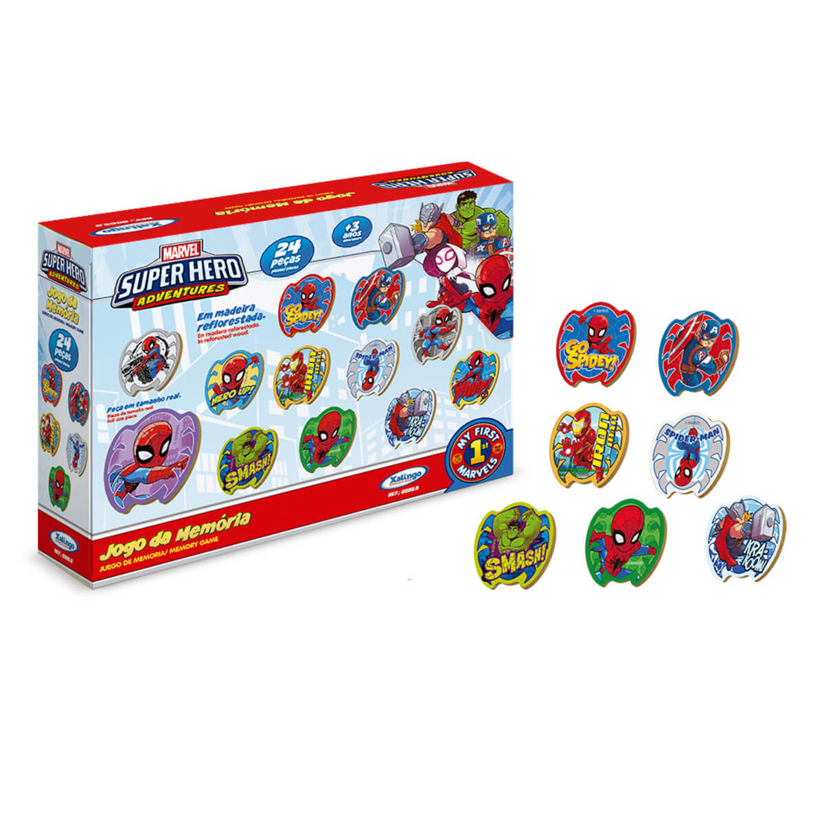 Jogo da Memória Super Hero Adventures Xalingo - 5393.2