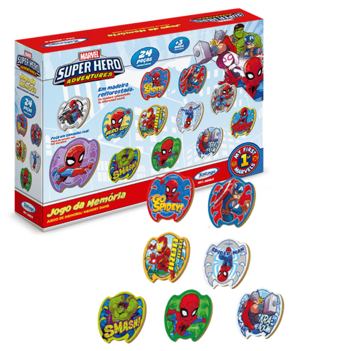 Jogo da Memória Super Hero Adventures Xalingo - 5393.2