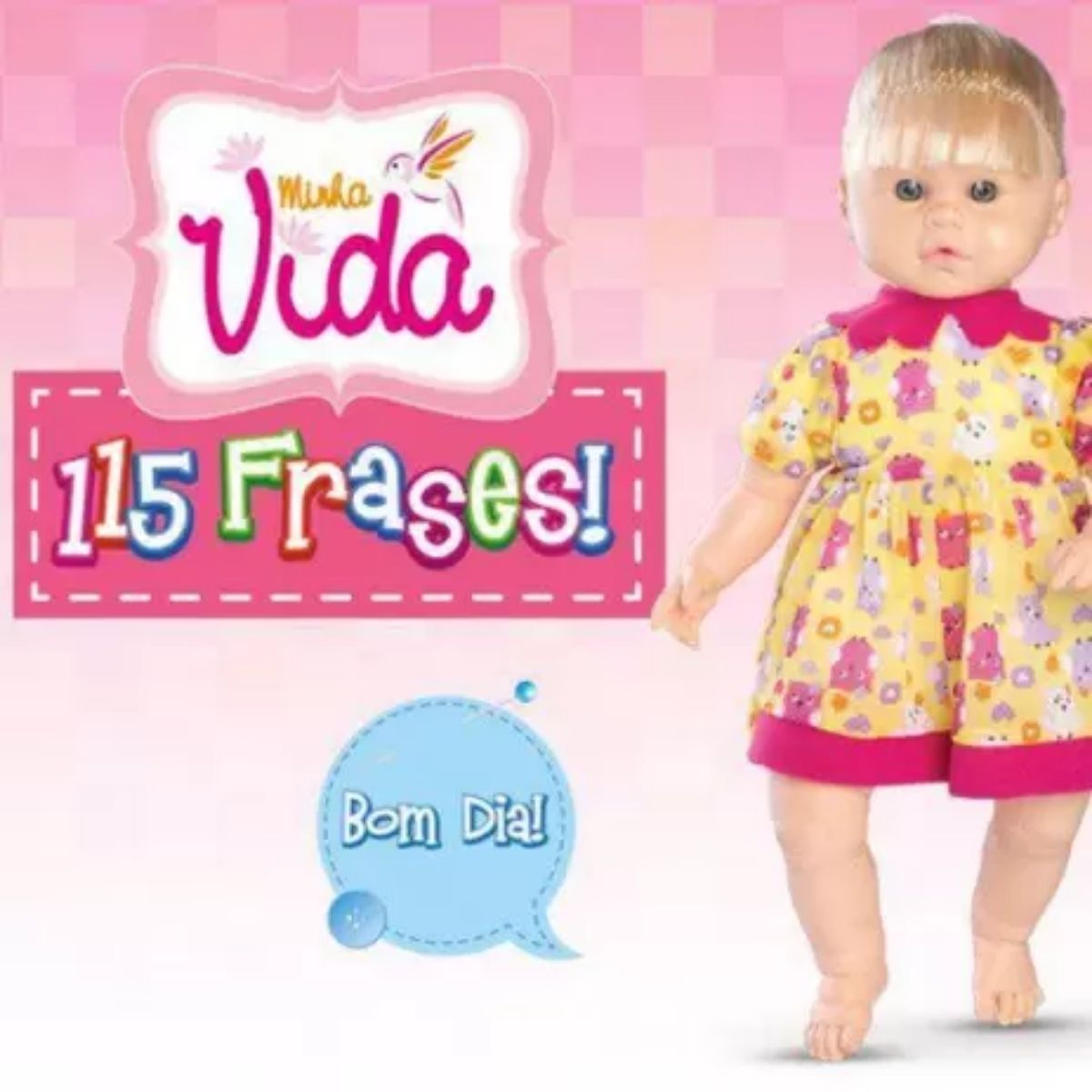 Boneca Minha Vida 115 Frases Vinil com Som OMG Kids - 0012