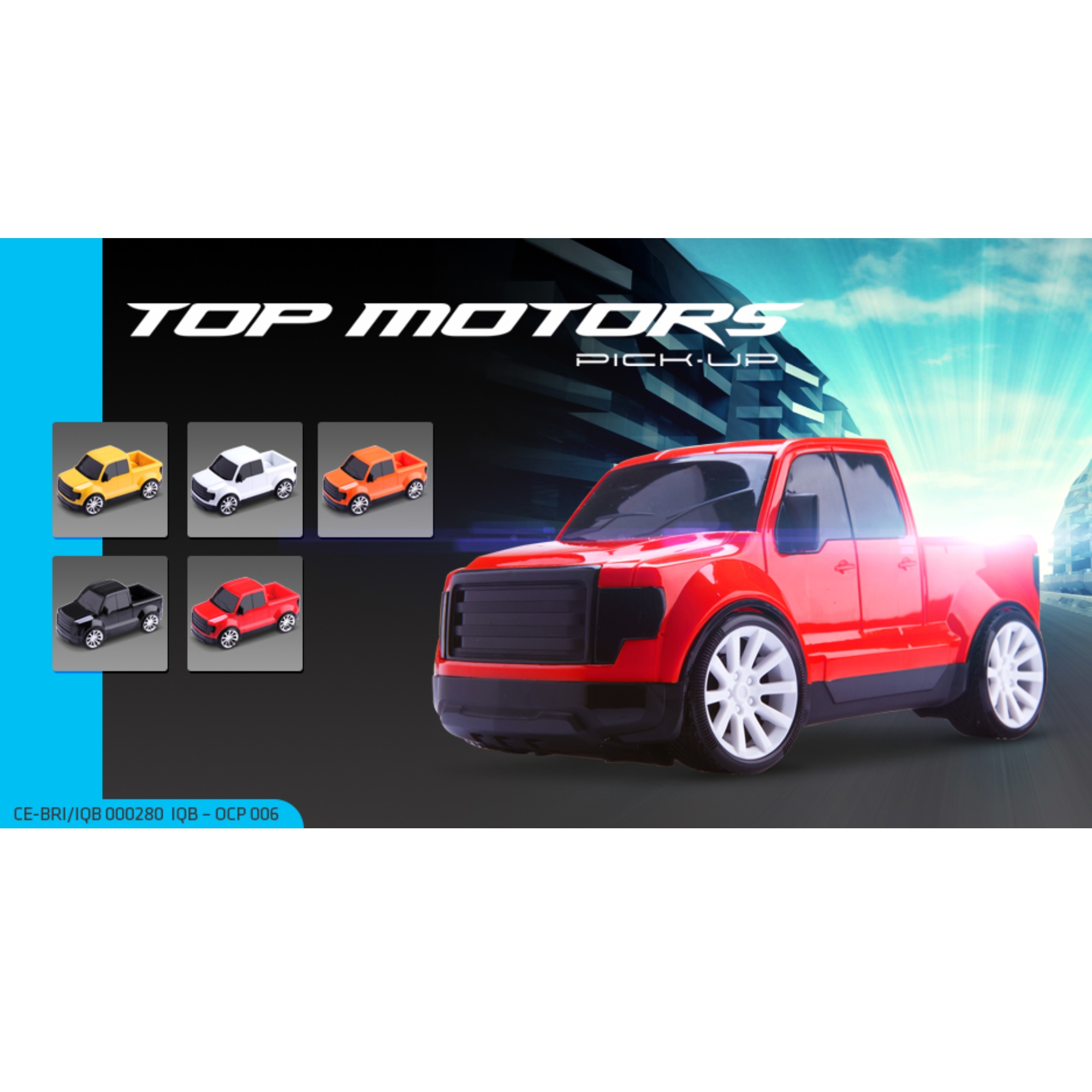 Carrinho Top Motors Pick-Up Cor Sortida OMG Kids - 4685