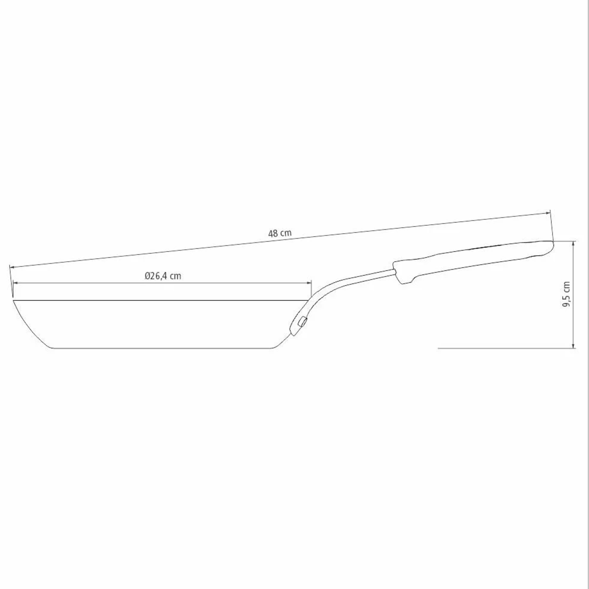 Frigideira Tramontina Profissional em Ferro 26cm 1,7L - 20766026