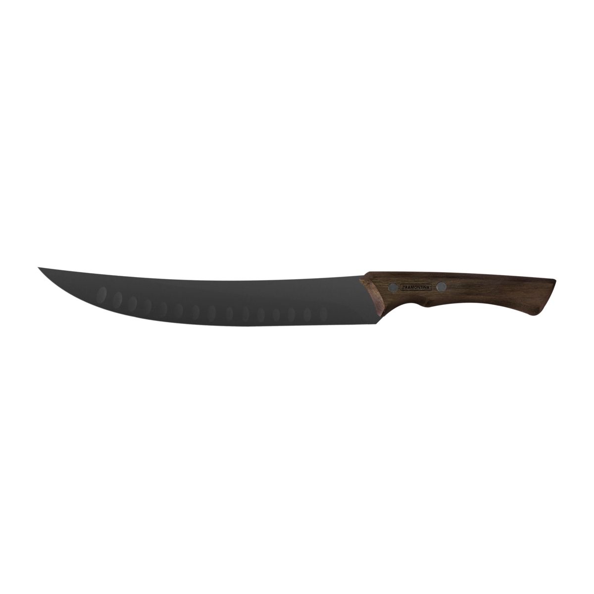 Faca Carne 10" Churrasco Black com Lâmina Inox Escurecido e Cabo de Madeira Tramontina - 22841110