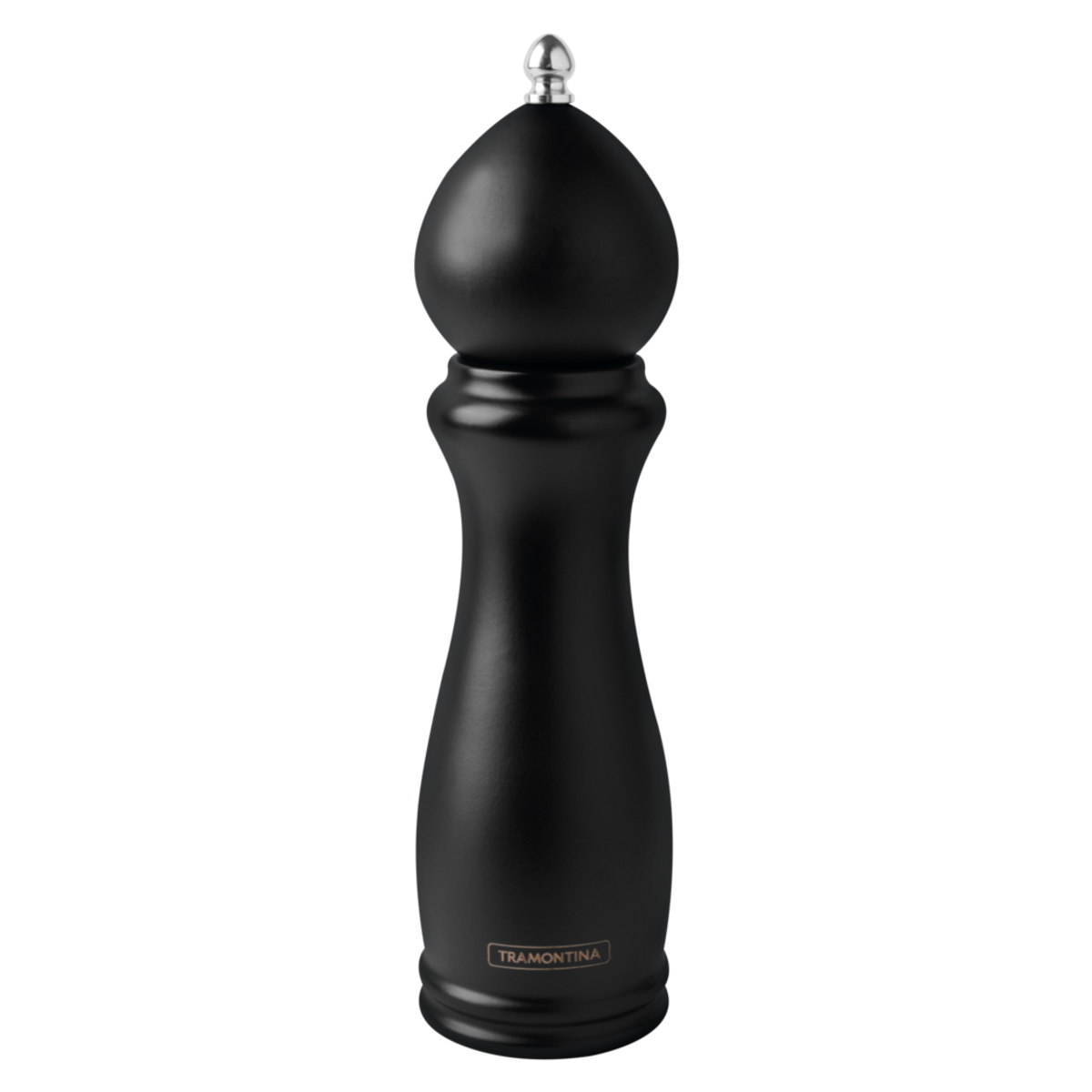 Moedor de Pimenta e Sal Churrasco Black Cerâmica com Recipiente de Madeira 8" Tramontina - 26456008