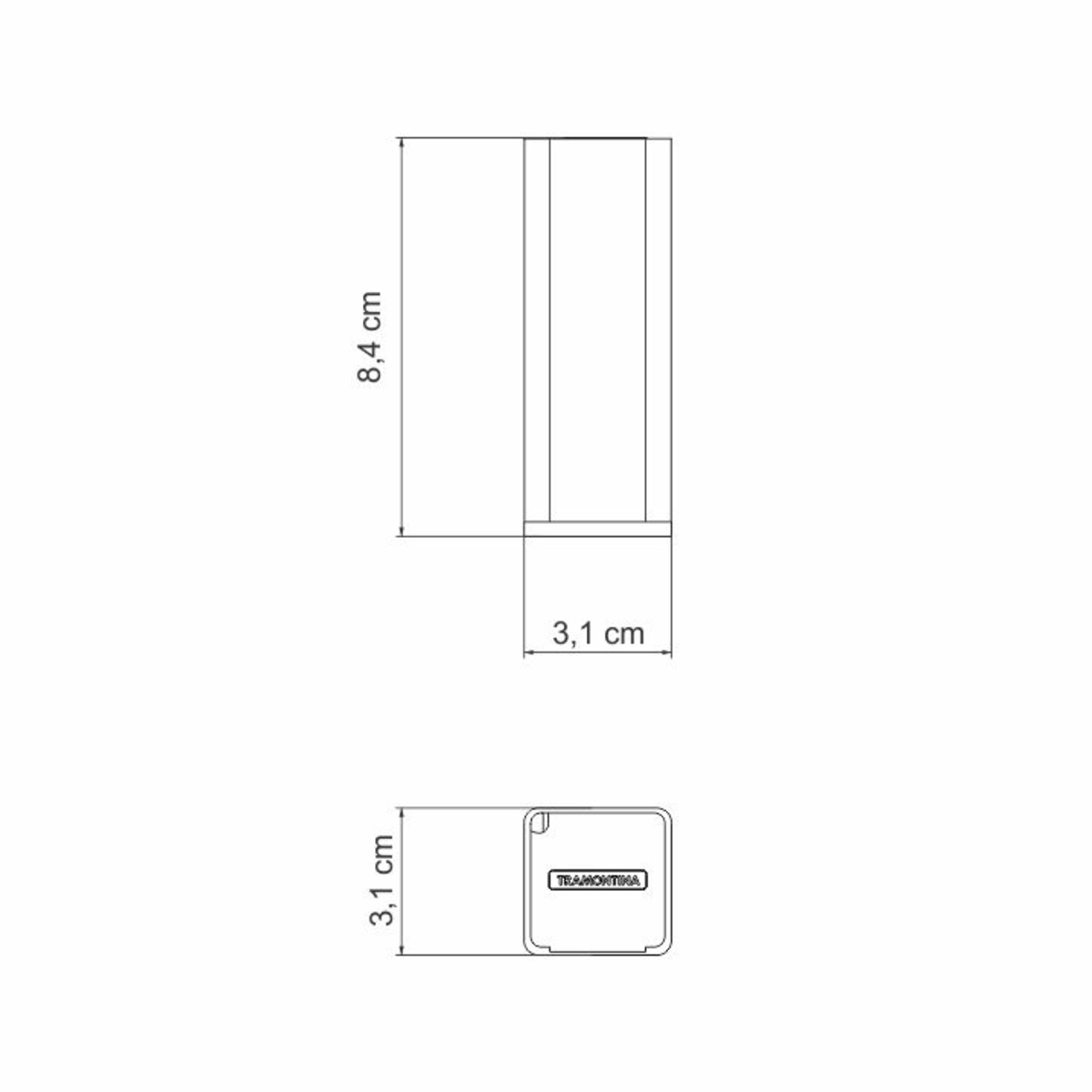 Paliteiro Utility em Aço Inox Tramontina - 61105000