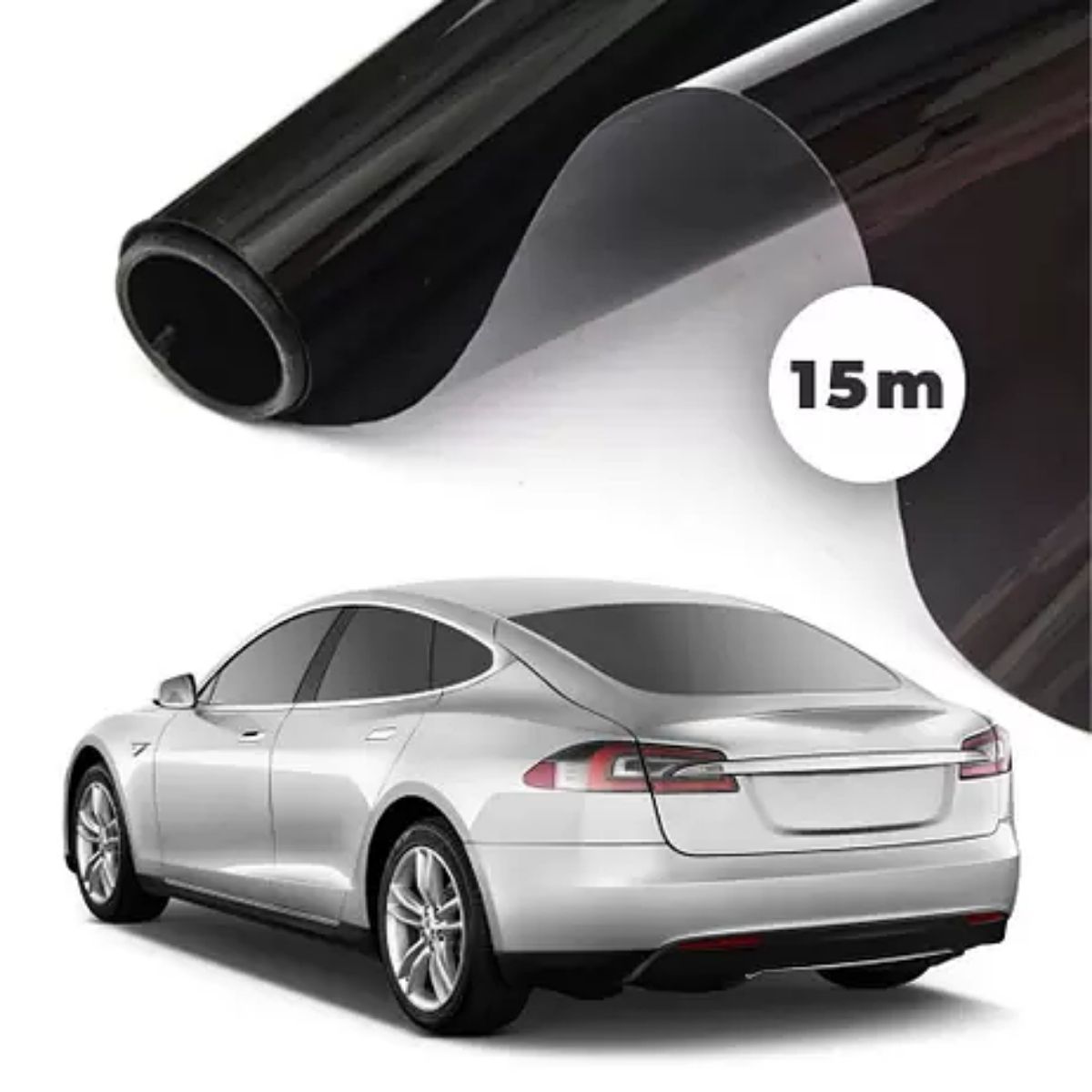 Insulfilm Profissional Semi Refletivo Grafite G20 BK Safira 1/2 Bobina 15 Metros World Film 25202