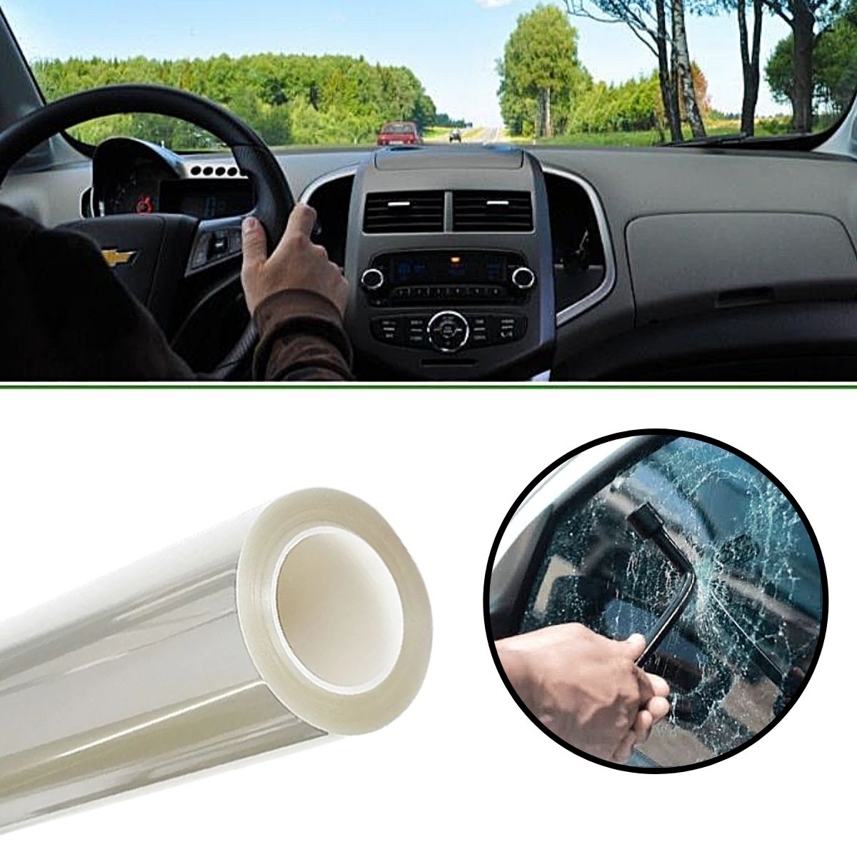 Insulfilm Profissional Anti Vandalismo Clear Transparente PS2 Safety 1/4 Bobina 7.5 Metros 70024