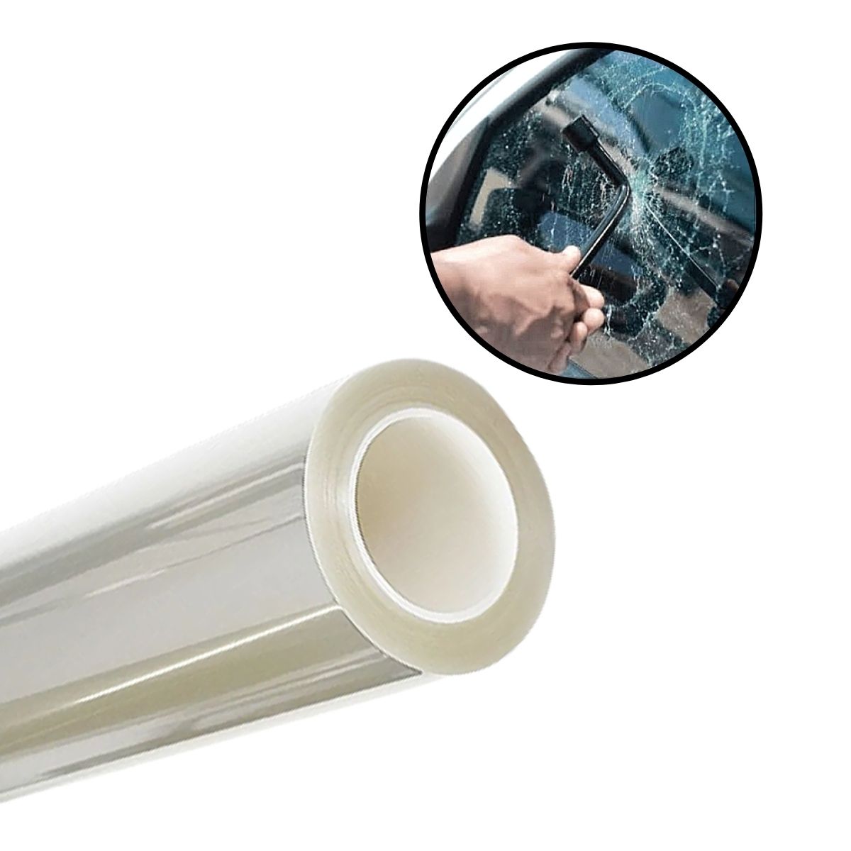 Insulfilm Profissional Anti Vandalismo Clear Transparente PS2 Safety 1/4 Bobina 7.5 Metros 70024