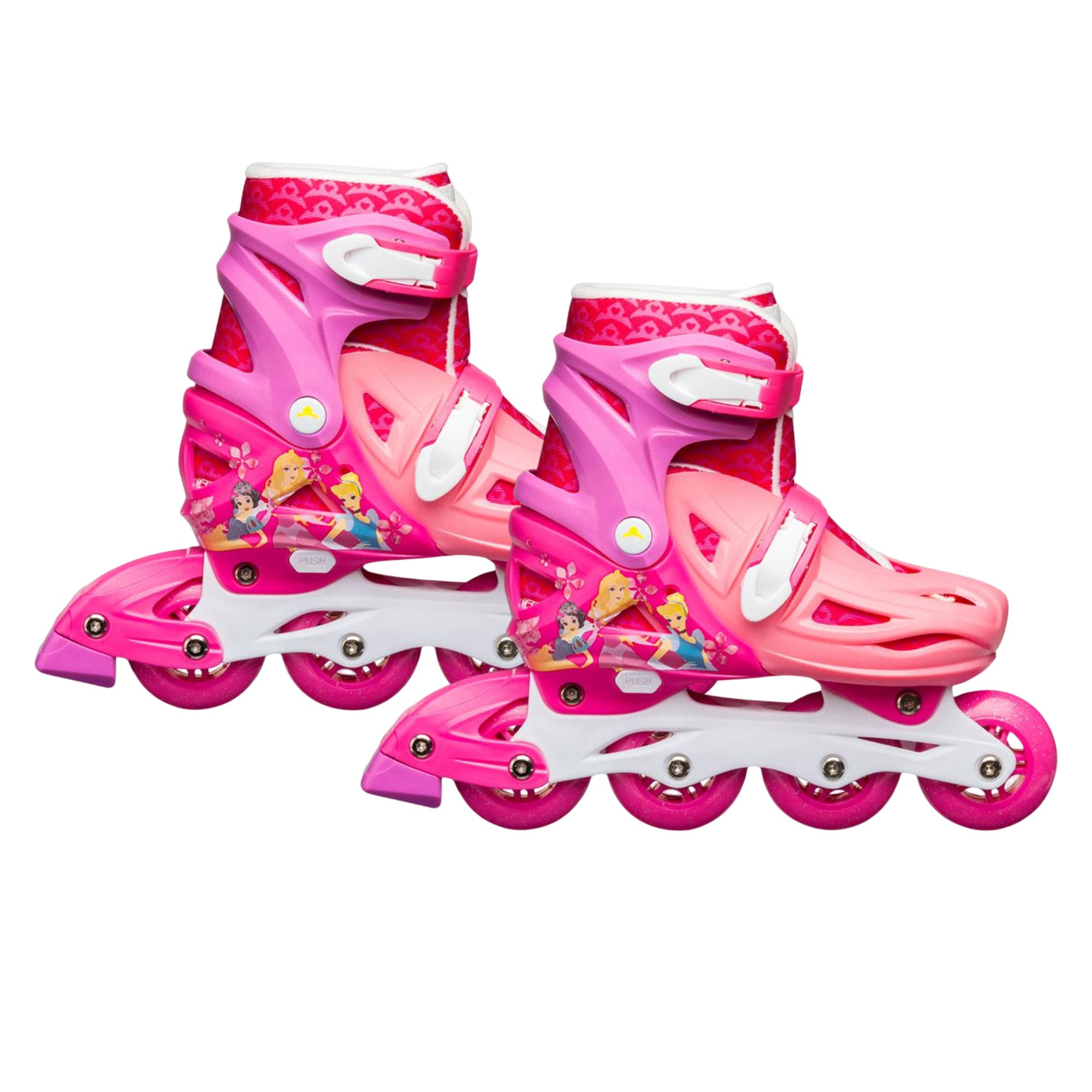 Patins Infantil Inline Ajustável Tamanho 35-38 Disney Princesas até 100 kg Multikids - BR1157
