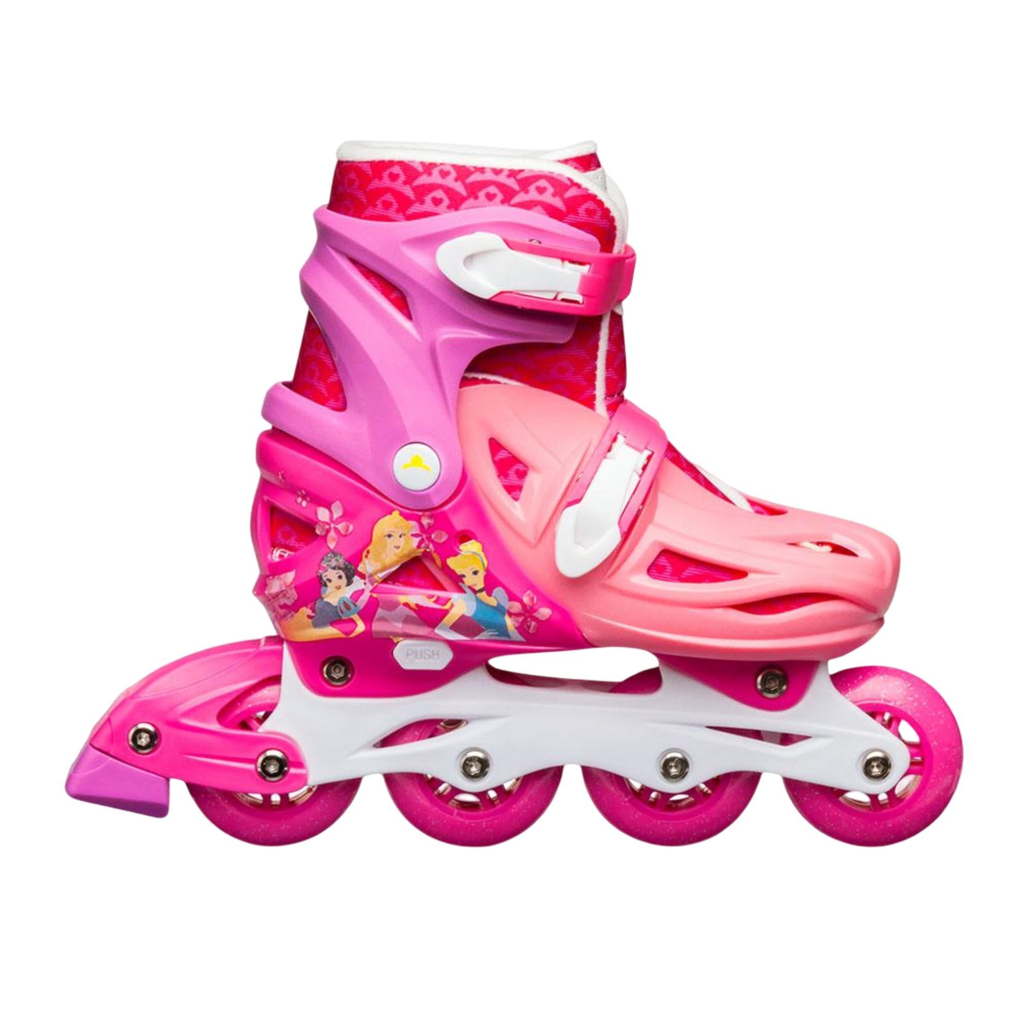 Patins Infantil Inline Ajustável Tamanho 35-38 Disney Princesas até 100 kg Multikids - BR1157