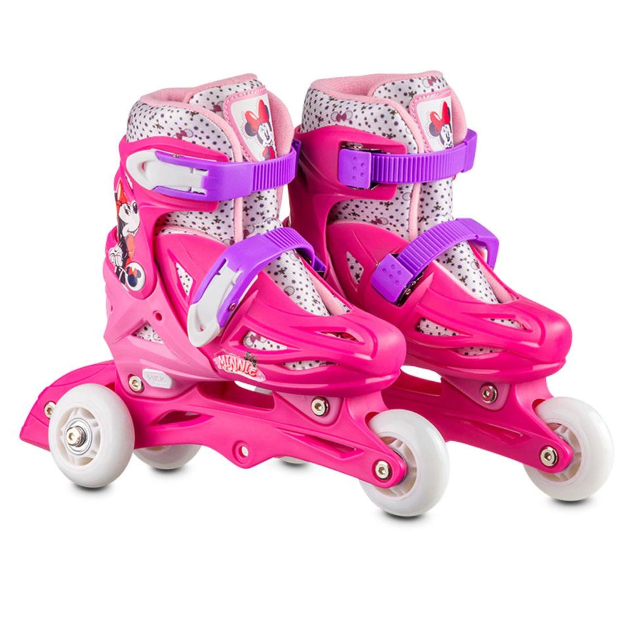 Patins Inline Ajustavel Minnie 2 em 1 Tamanho 31-34 Multikids - BR1160