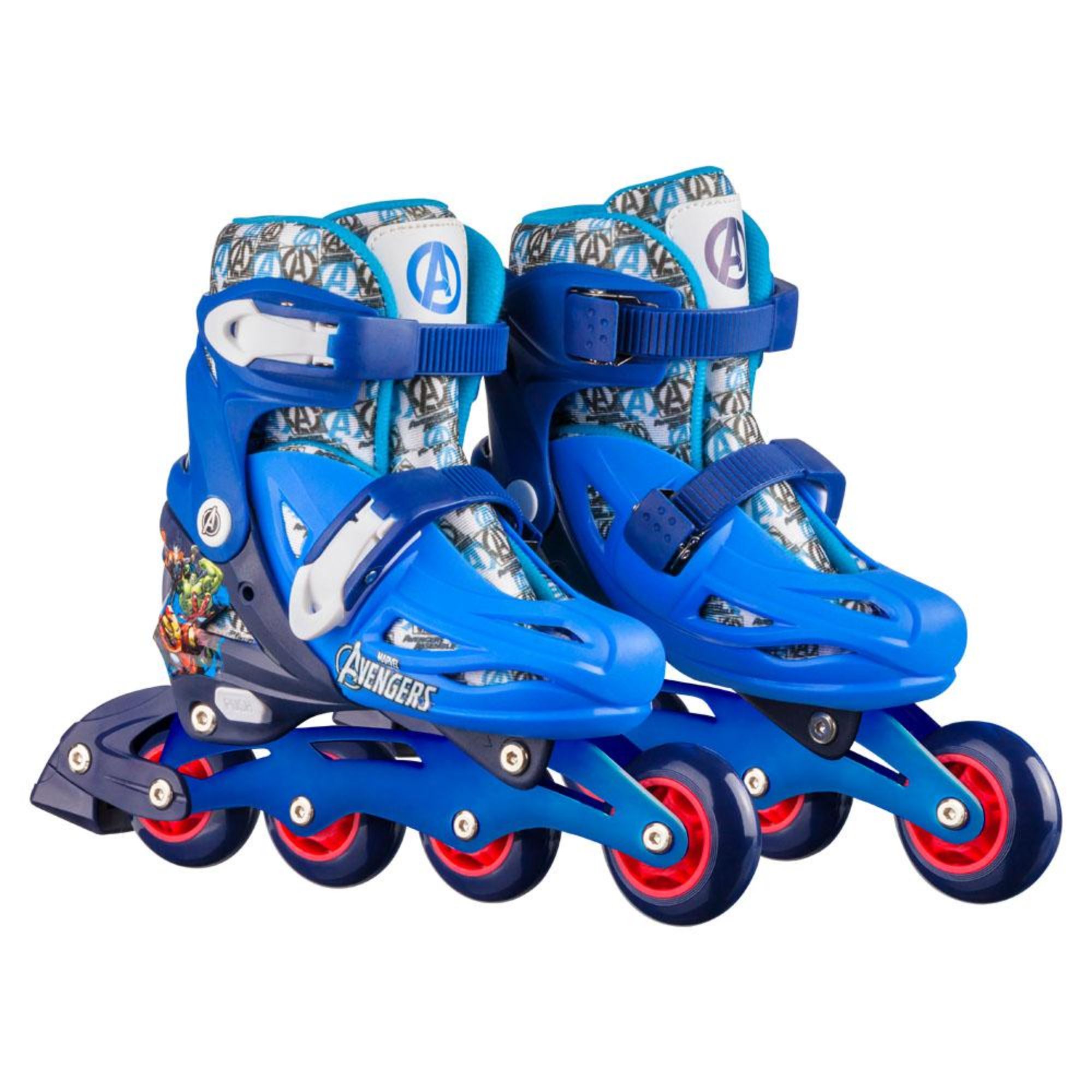 Patins Infantil Inline Ajustável Tamanho 35-38 Vingadores Multikids - BR1165