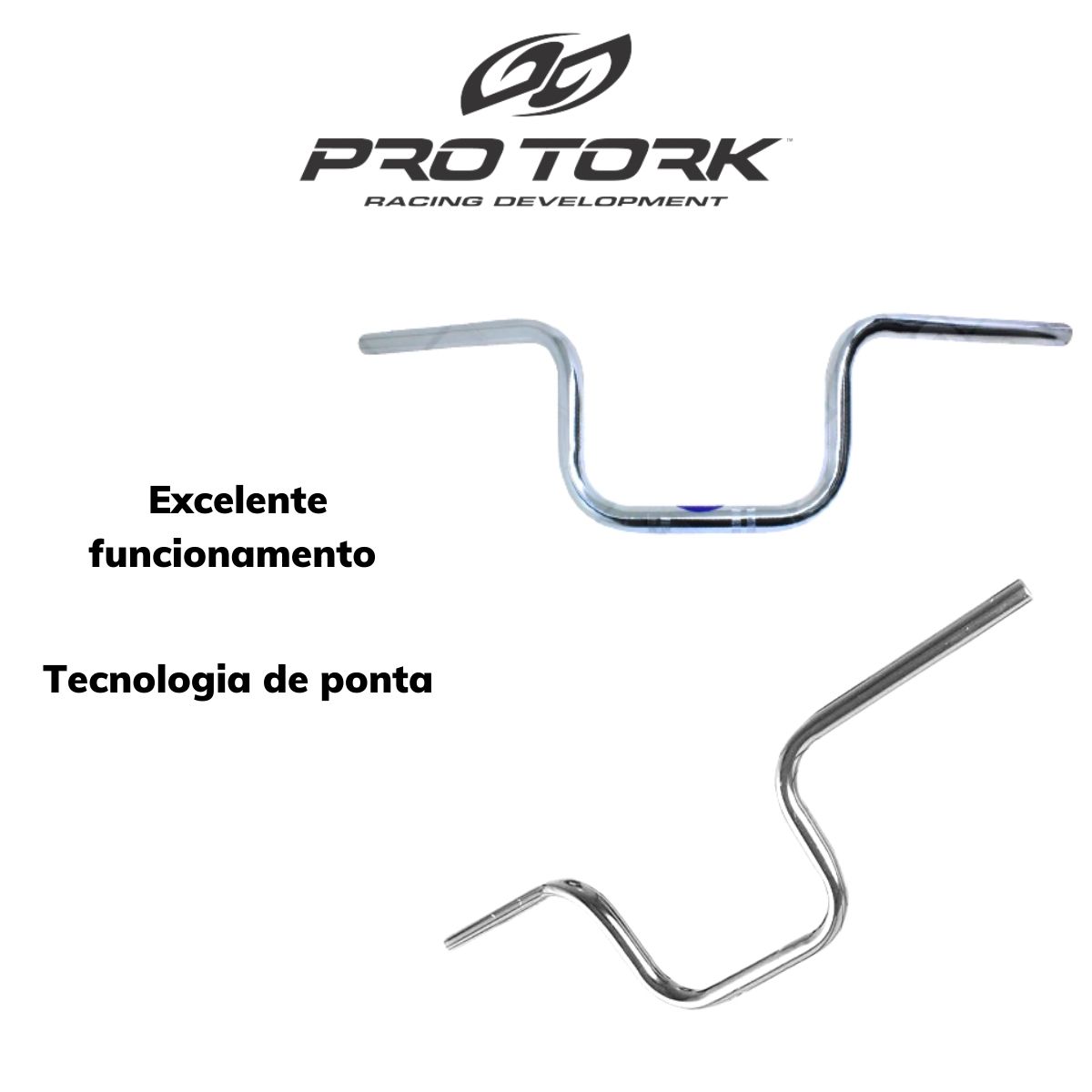 Guidão Original Compatível Com YBR 125 2000 a 2008 Cromado Pro Tork - GU-71YC
