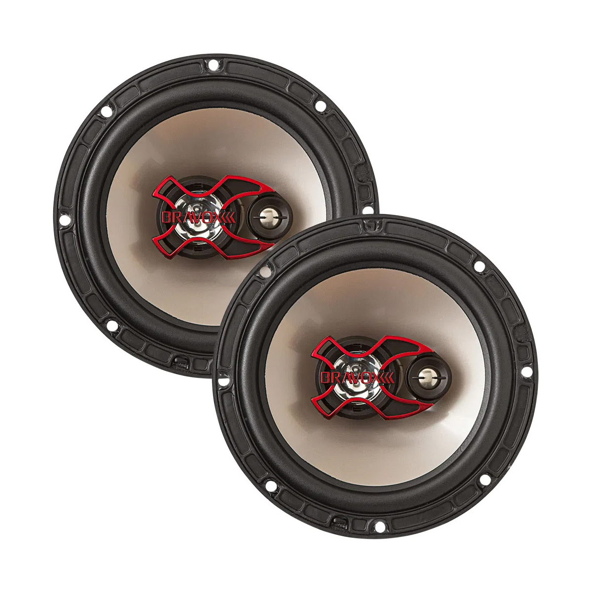 COMP Som Automotivo MP3 BT 6630 Controle First Option -M-6630BN + Par de Bravox 6" B3X60X