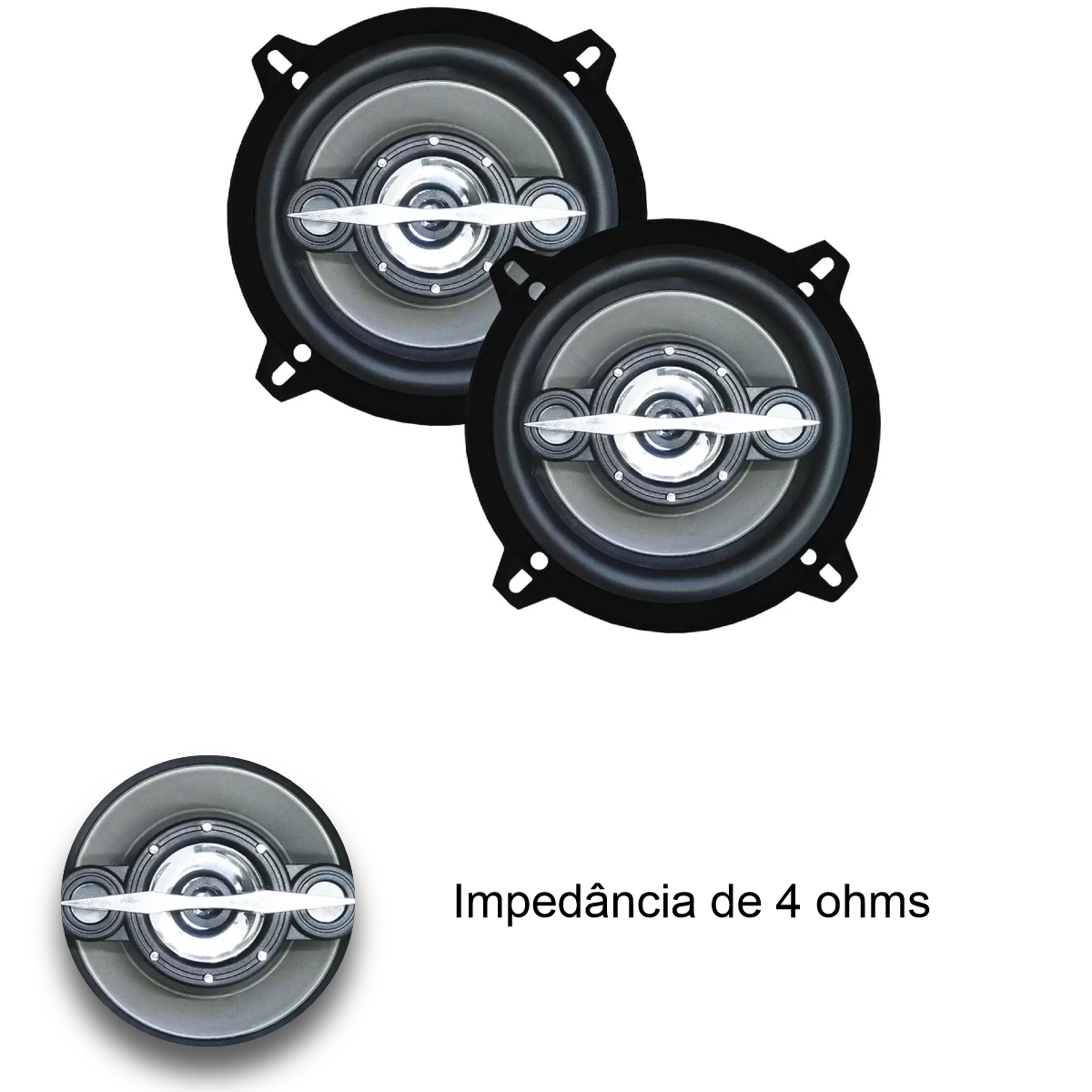 Par Alto Falantes 5 Polegadas Quadriaxial  70W Rms 140W RMS Total Leson LS5 - 2LS070050