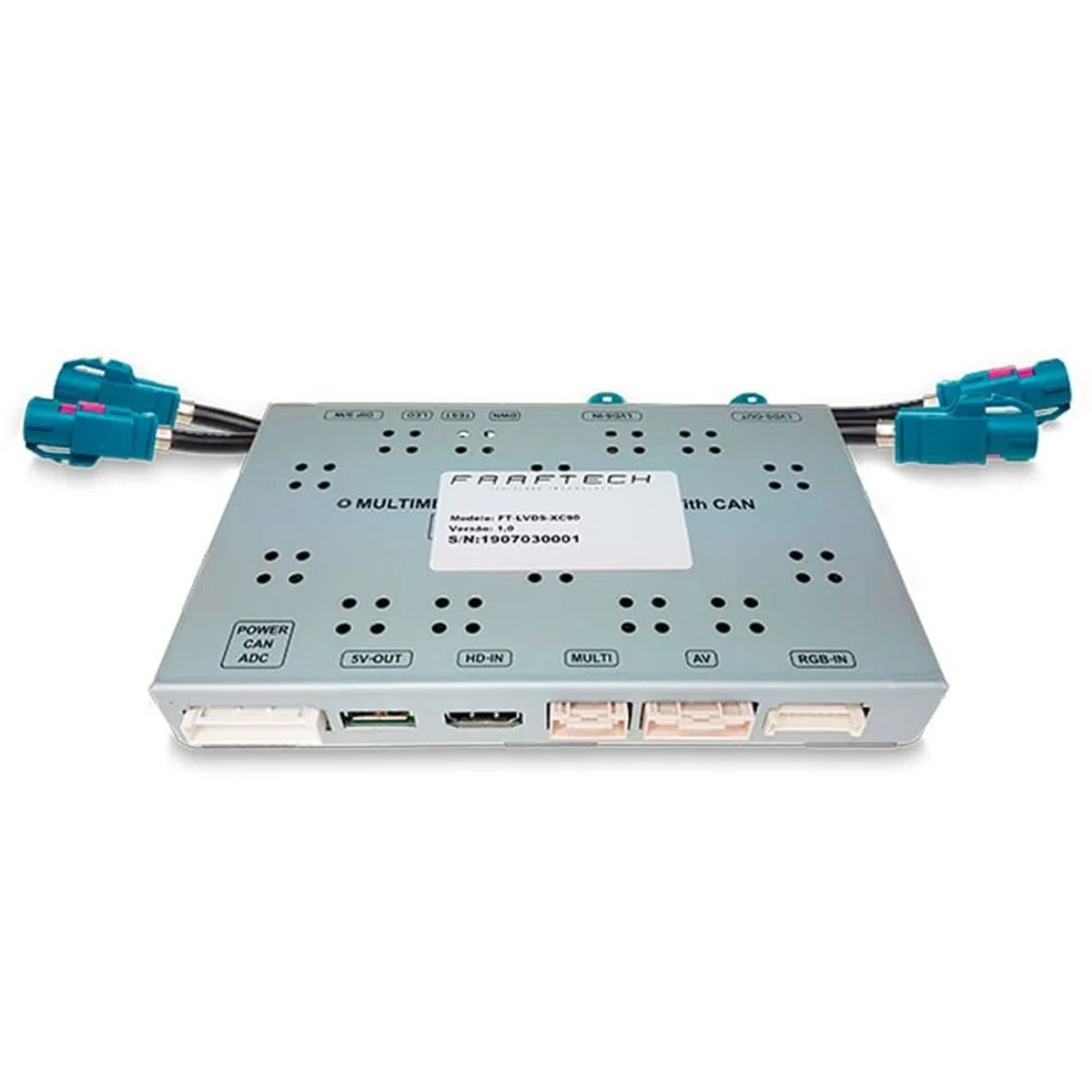 Interface de Desbloqueio Vídeo Multimídia para Carro Com Tela de 9" Volvo Faaftech - FT-LVDS-XC90