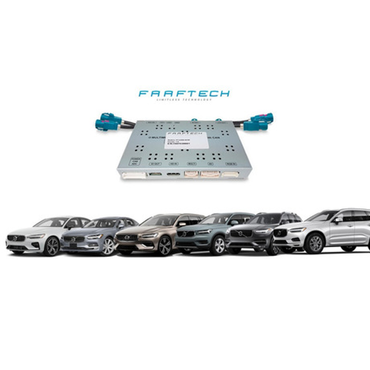 Interface de Desbloqueio Vídeo Multimídia para Carro Com Tela de 9" Volvo Faaftech - FT-LVDS-XC90