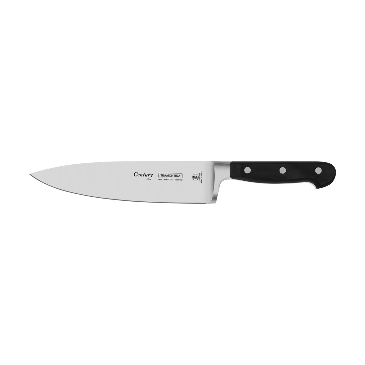 Jogo Facas Chef Tramontina Century Lâmina em Aço Inox e Fibra de Vidro 3 Peças - 24099037