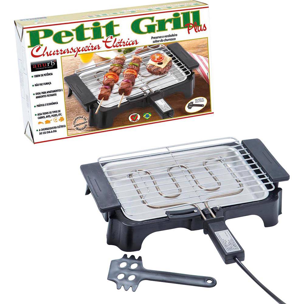 COMP Kit para Churrasco com Churrasqueira Elétrica 127V e Jogo de Facas