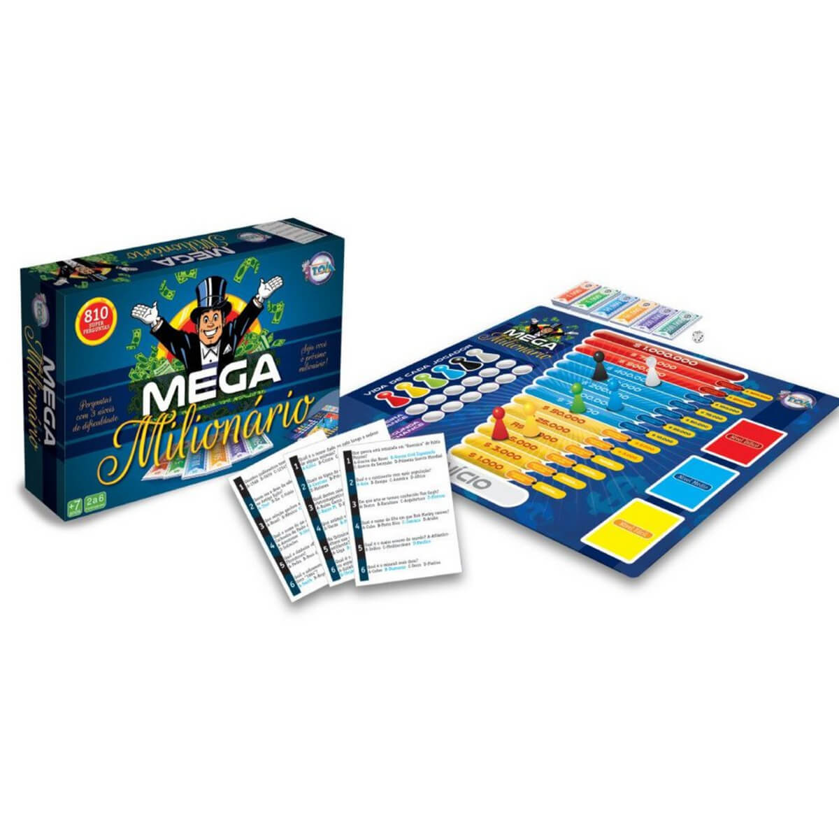 Jogo Mega Milionário com 810 Perguntas Tóia - 12151