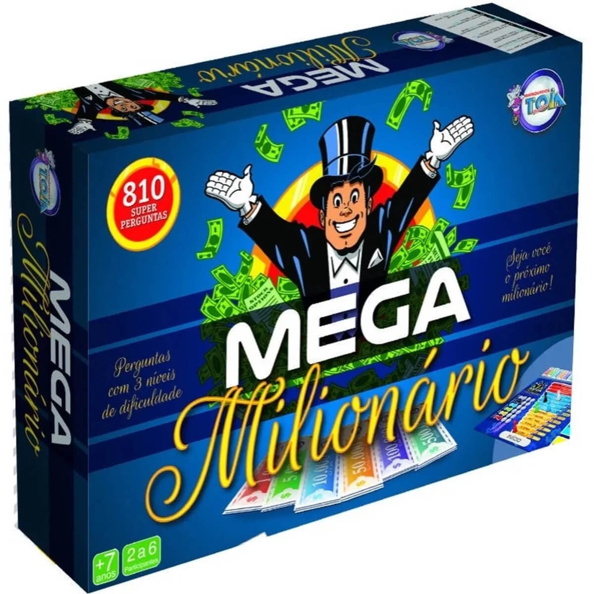Jogo Mega Milionário com 810 Perguntas Tóia - 12151