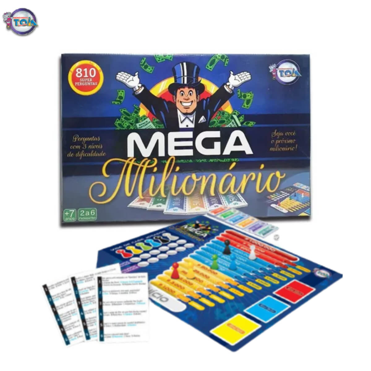 Jogo Mega Milionário com 810 Perguntas Tóia - 12151