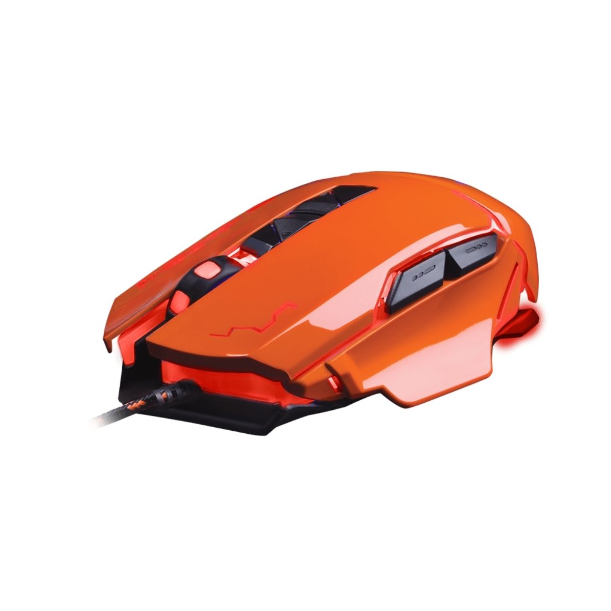 Mouse Gamer LED Warrior Ivor 3200 DPI 7 Botões Laranja - MO263