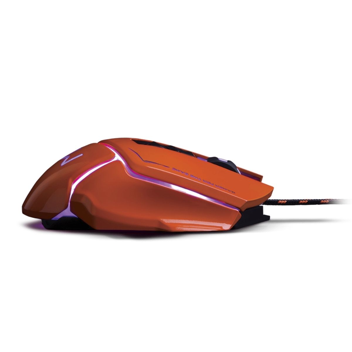 Mouse Gamer LED Warrior Ivor 3200 DPI 7 Botões Laranja - MO263