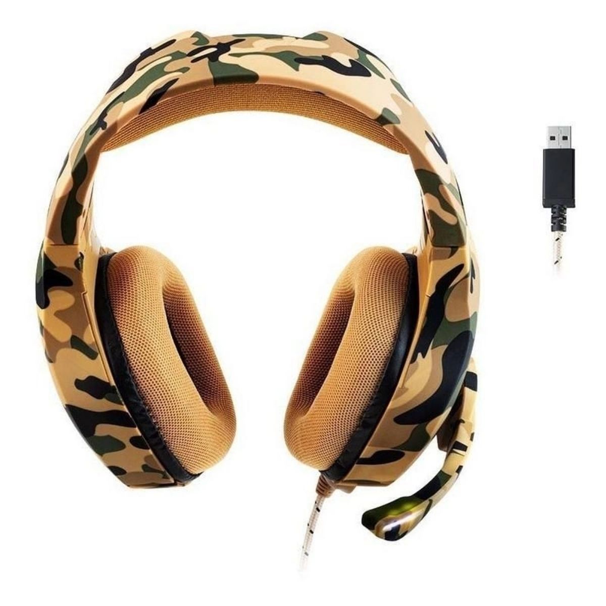 Fone de Ouvido Headset Gamer Warrior Straton USB 2.0 Led Microfone Arco Acolchoado Warrior - PH305