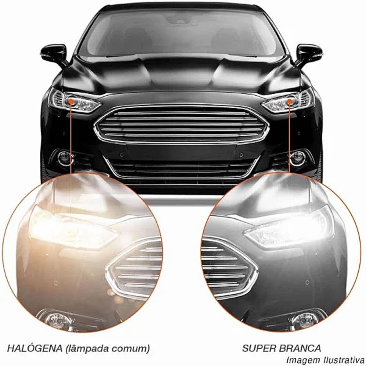 Lâmpada Super Branca Auto Halógena Tonalidade 4300K H16 12V 24W PSX24W Shocklight SL-120016SBBL