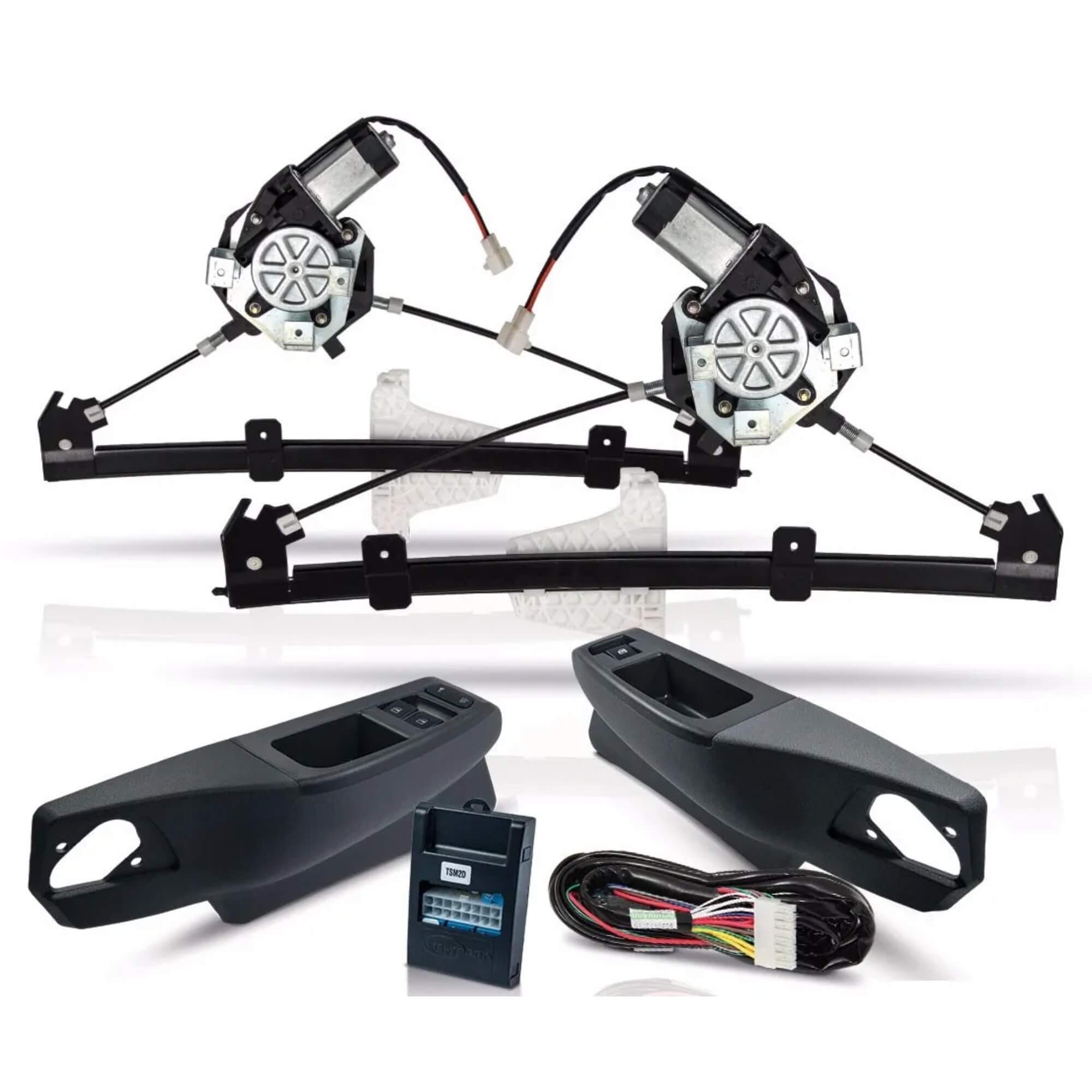 Kit Vidro Elétrico Fox 4 Portas Diant. Grafite + Trava Mod Original Sensorizado Autopac - 133008