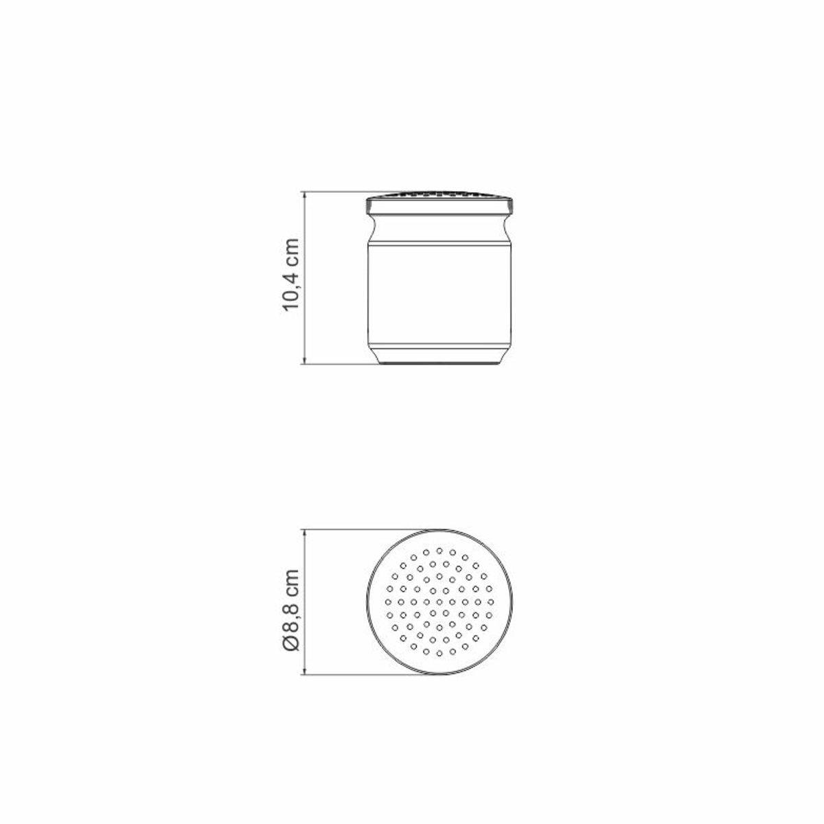 Porta Queijo Ralado Tramontina Utility em Aço Inox com Tampa de Plástico - 61134080