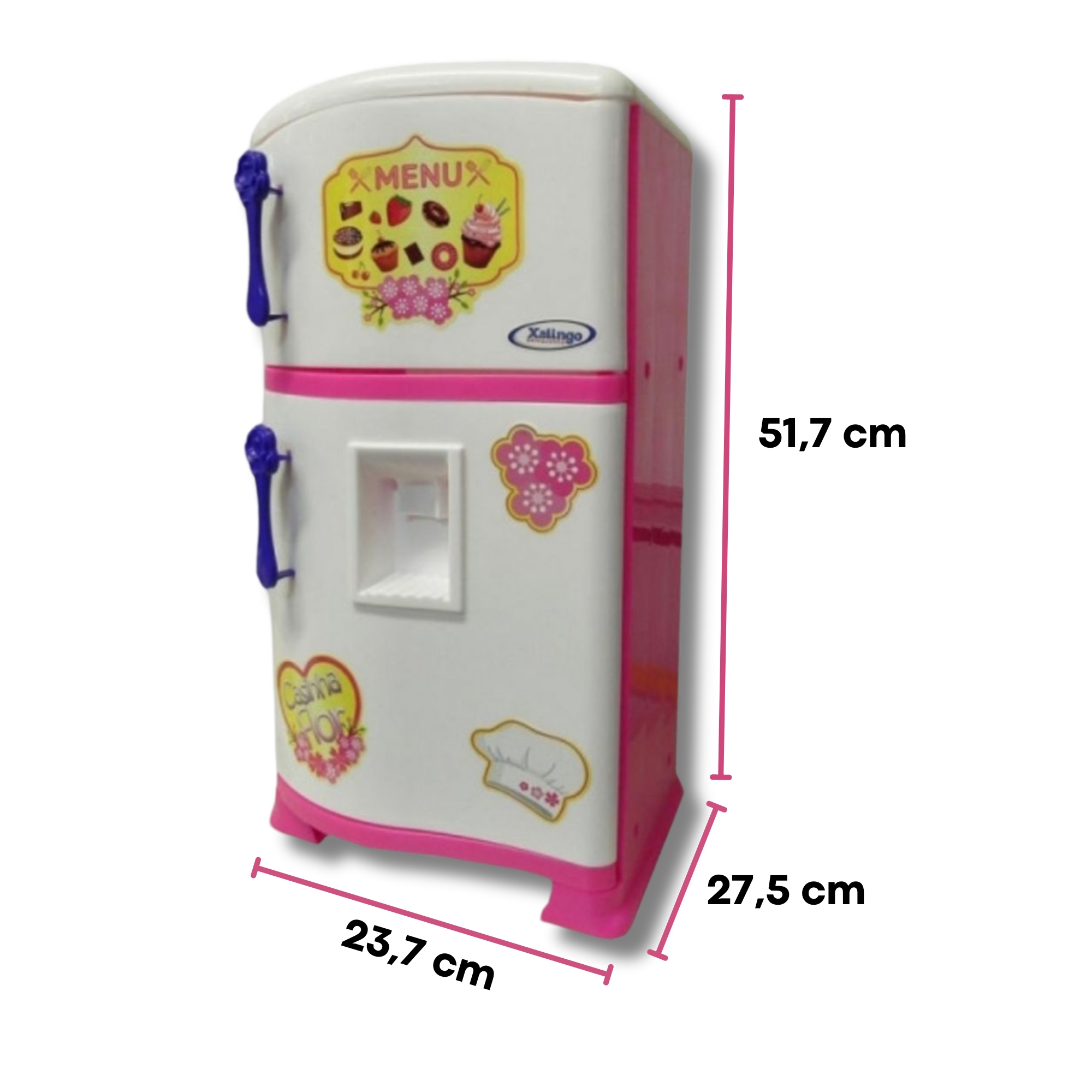 Brinquedo Infantil Refrigerador Pop Casinha Flor Xalingo - 0453.2