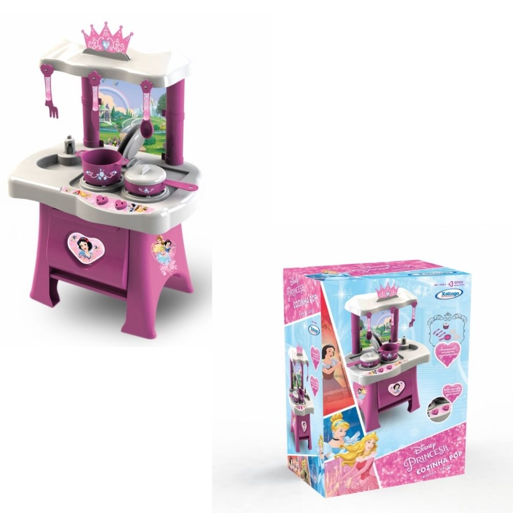 Brinquedo Infantil Cozinha Pop Princesas Disney Xalingo - 1934.3