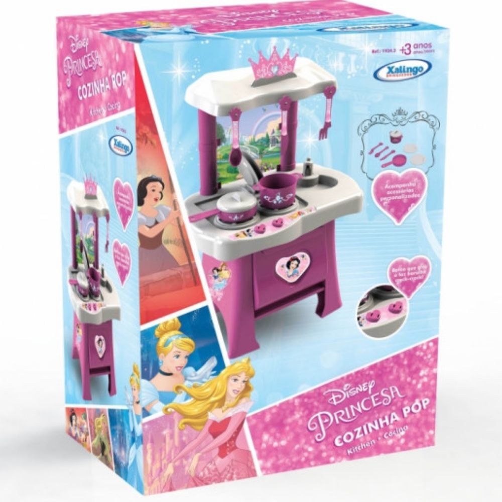 Brinquedo Infantil Cozinha Pop Princesas Disney Xalingo - 1934.3