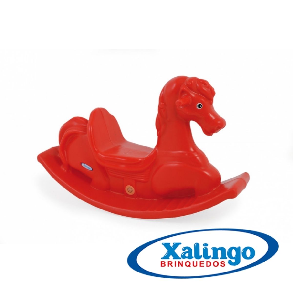 Brinquedo Gangorra Infantil Anda Cavalinho Vermelho com Som Xalingo - 0937.6
