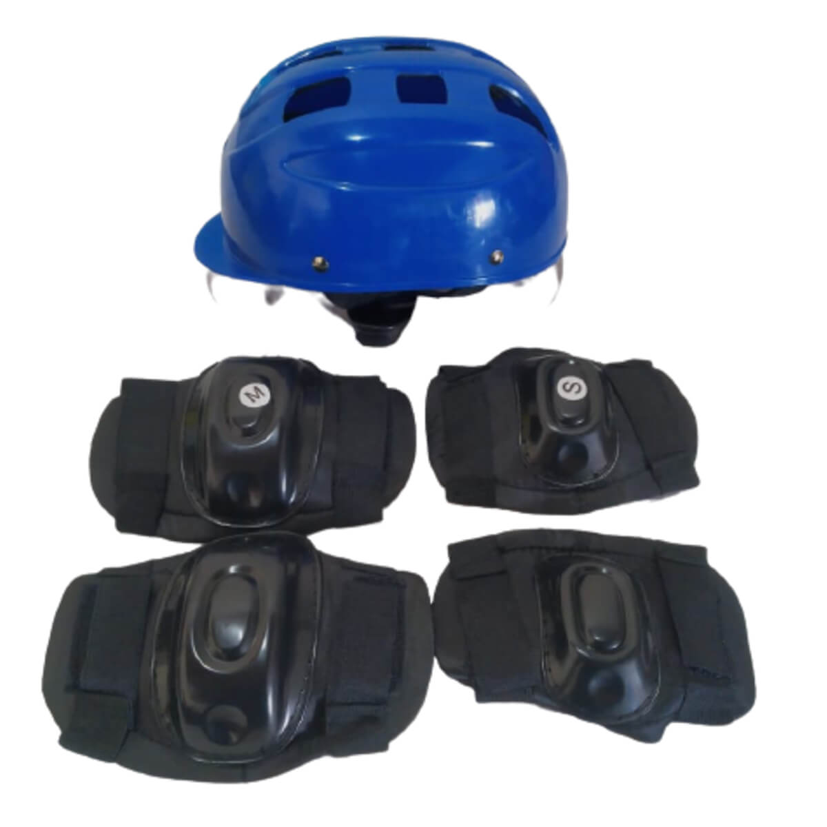 COMP Kit Patinete Infantil 3 Rodas Monster Atrio - ES273 + Kit Proteção Infantil 3X1 Azul Unisex Xalingo - 0549.8