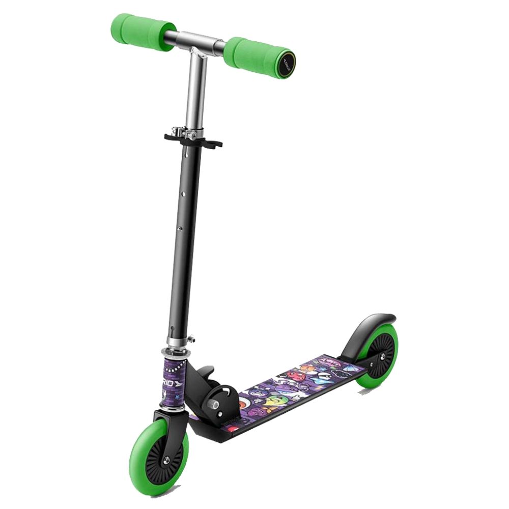 Patinete Infantil Atrio Masculino 2 rodas Monster-  ES271 Multilaser + Kit Proteção Infantil 3X1 Azul Unisex Xalingo