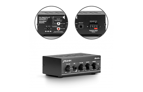 COMP Kit Sonorização Comercial até 100 m² com 6 Caixas Arandelas 25W Receiver Slim 1000 LA G2