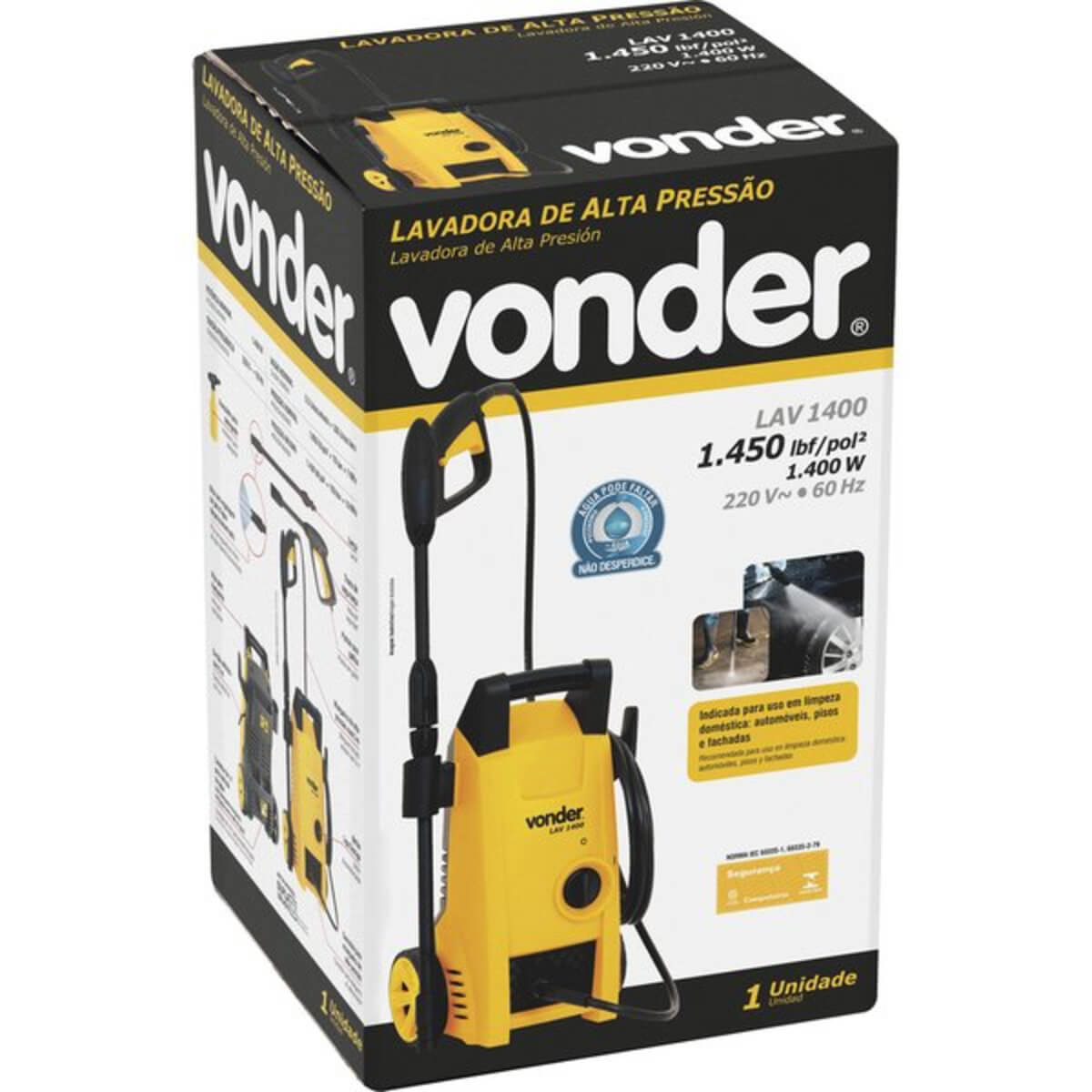 Lavadora de Alta Pressão LAV 1400 1.450 Libras 220 V Vonder - 68.64.140.020