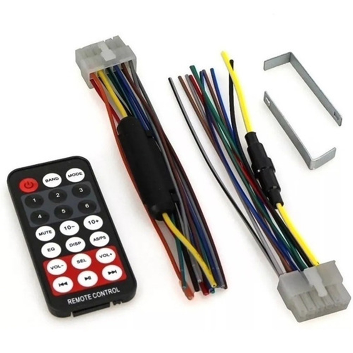 COMP Kit Som Automotivo MP3 BT 6630 Controle First Option - M-6630BN + Par de falantes 6x9 Bravox B3X60X + B4X69X