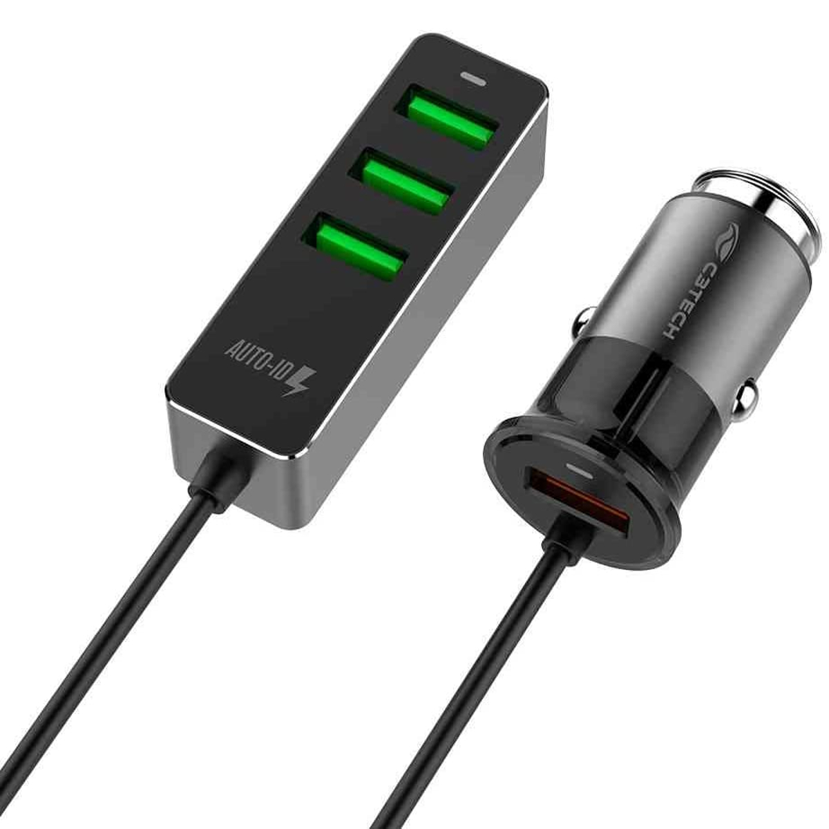 Carregador Veicular para Celular 4 USB 3.4A UCV-Q430BK Preto - C3Tech