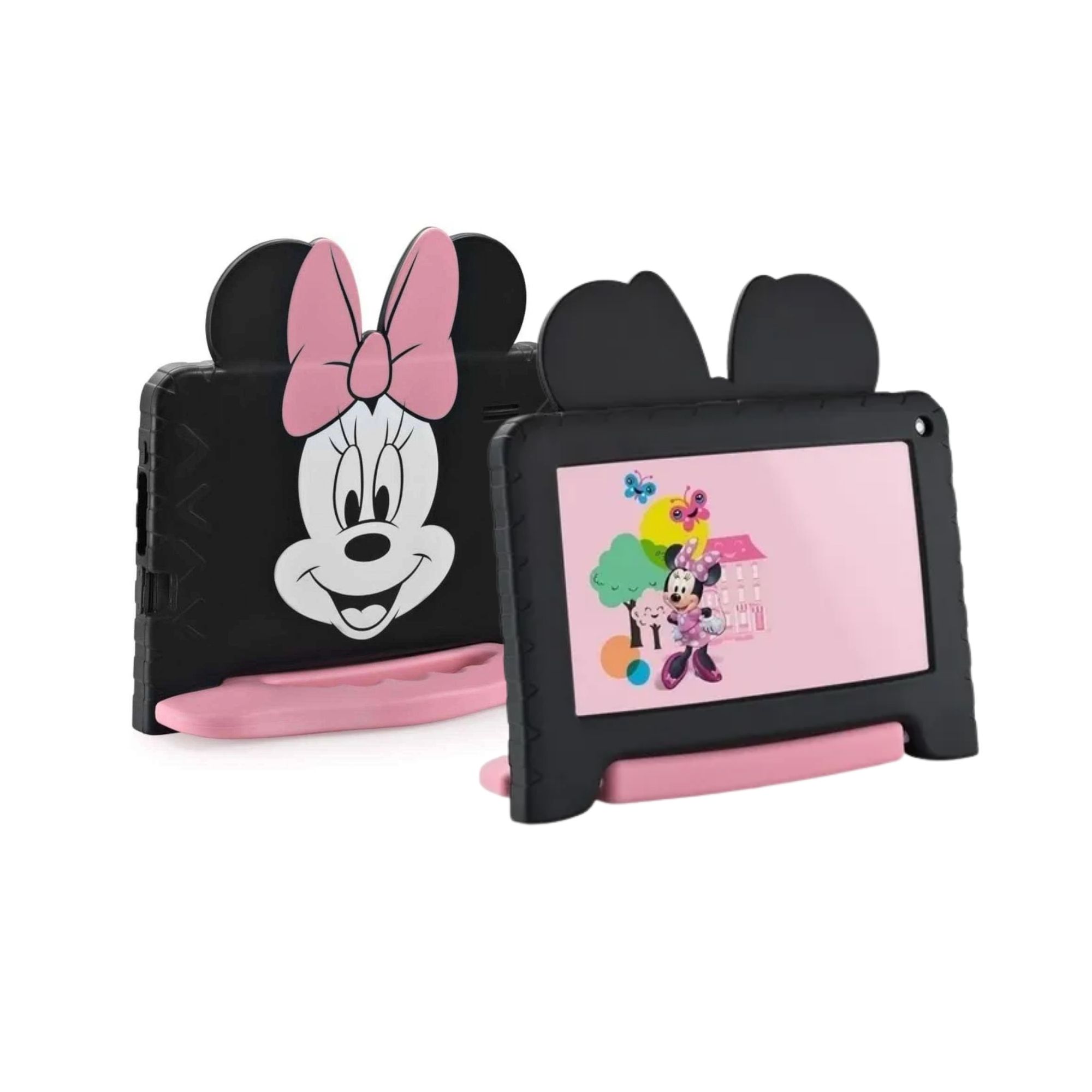 COMP Tablet Minnie 16GB 7" Android 8.1 Câmera 1.3MP Rosa Multilaser + Caixa de Som BT Portátil Mybomber Smart Bomber