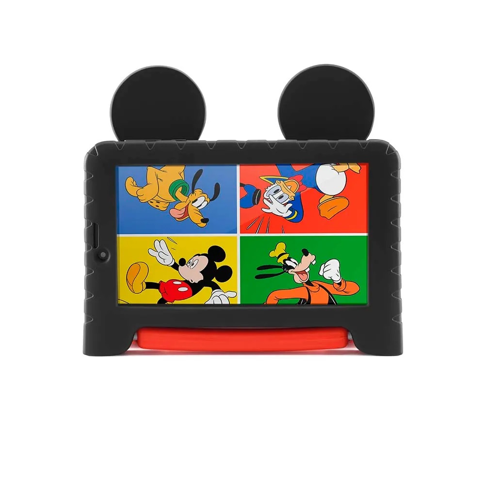 COMP Kit Tablet Multilaser Mickey Mouse Plus Wi Fi Tela 7" 16GB Quad Core NB314 + Caixa de Som BT Portátil Bomber