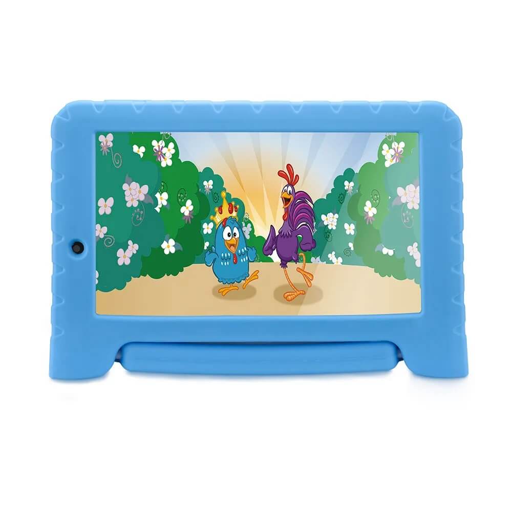 COMP Kit Tablet Galinha Pintadinha Plus 16GB Multilaser + Caixa de Som Bluetooth Portátil Mybomber 2 Bomber