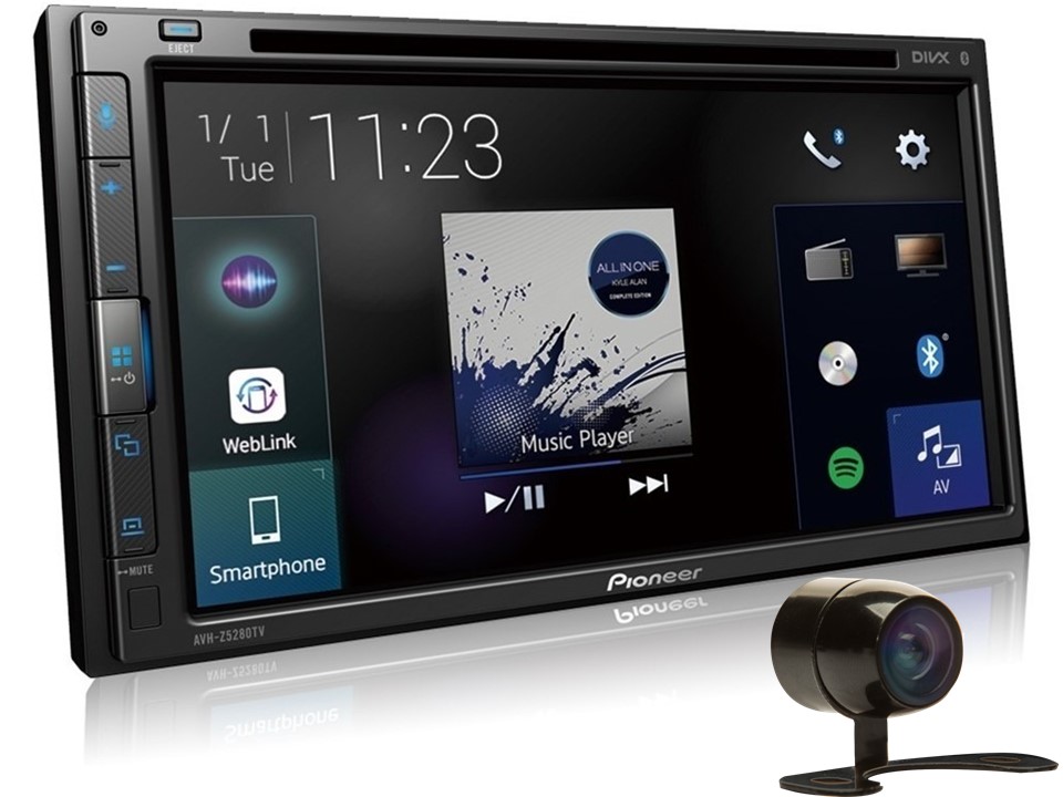 COMP Kit Multimídia Honda Civic 2012 a 2016 AVH-Z5280TV Pioneer 6,8 Pol BT + Moldura + Câmera + Interface + Chicotes